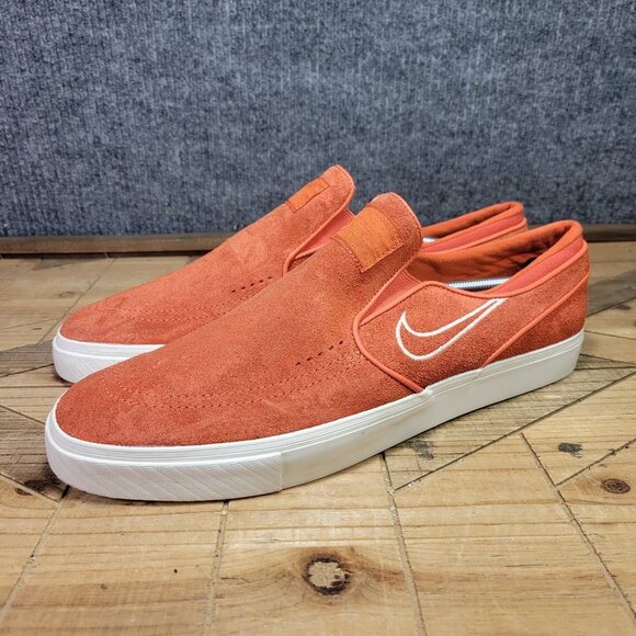 Nike Zoom Stefan Janoski Mens 13  Slip Orange 833564-800 Skateboarding Sneakers - Picture 2 of 12